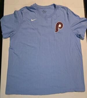 Phillies Bryson Stott #5 2XL Nike Tshirt Jersey Light Blue Philly Baseball
